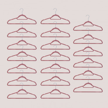 Set 20 Perchas Palou Mousse Terracota - Sklum