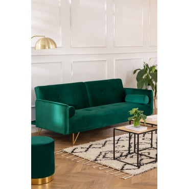 SKLUM Sofá Cama 3 plazas en Terciopelo Jehrd Terciopelo Verde Jungla Elige  Color Hogar y cocina Muebles Salón olivi.com.br