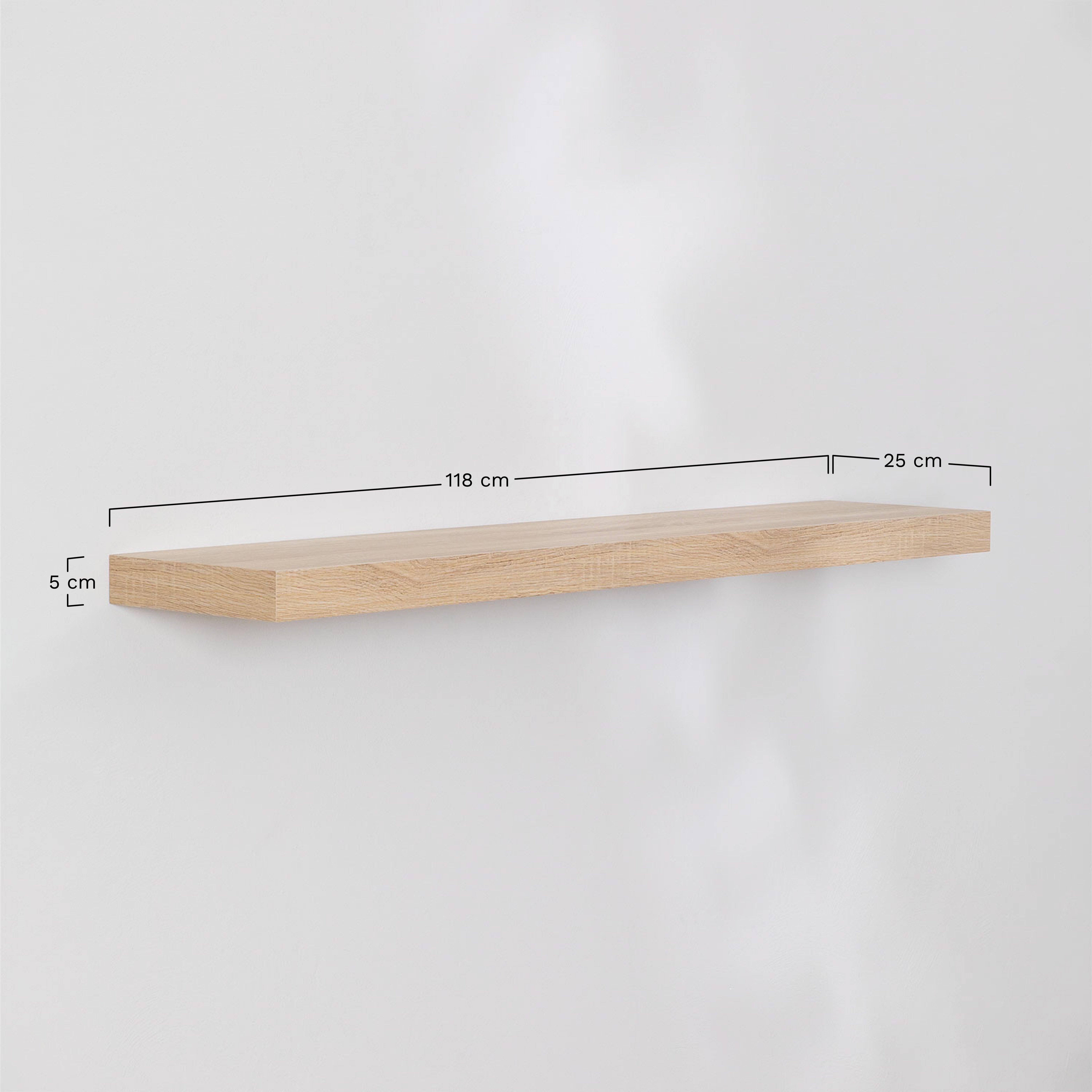 Estante de pared en MDF Jario , medidas