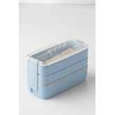 Fiambrera Bento Box con Cubiertos 900 ml Suaret, imagen miniatura 3