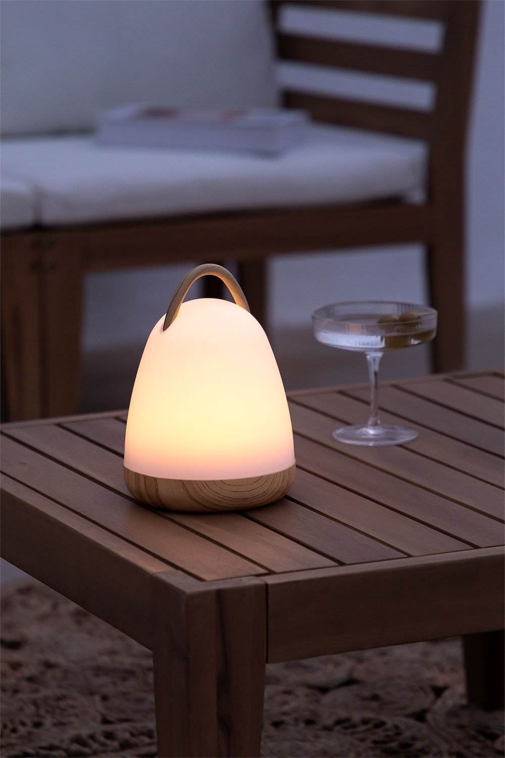 Lámpara de mesa con pilas, luces decorativas inalámbricas con bombilla LED,  linterna colgante para porche, patio, piscina, cubierta, camping, mesa de