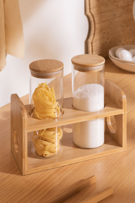 Set de 2 Tarros de Cristal (Ø8,2 cm) Seyne