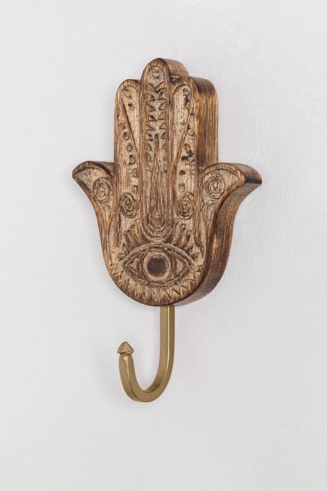 Perchero de pared en madera de mango Niala