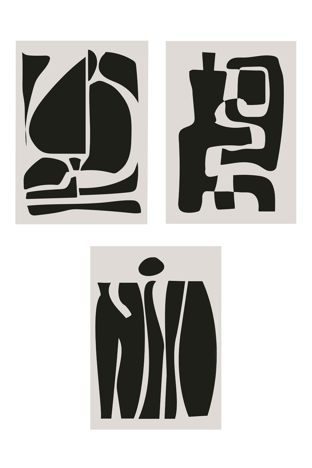 Winund Laminas Decorativas 50x70 cm, SIN MARCO, Set de 3 Posters