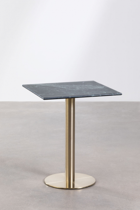Mesa de bar cuadrada en mármol Cosmopolitan - Mármol Verde
