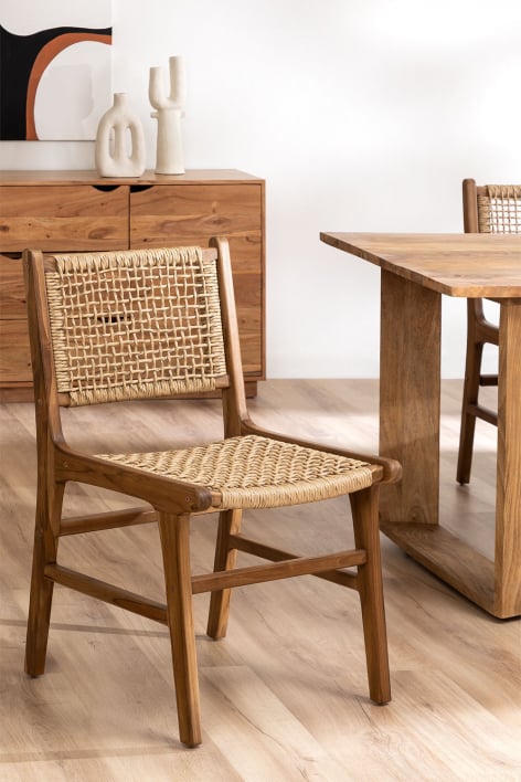 Silla de comedor en madera de teca Malmo