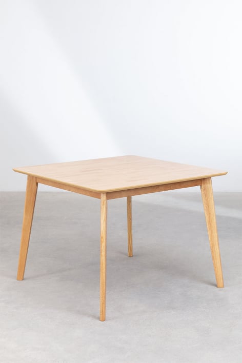 Mesa de comedor cuadrada 100x100 cm en MDF Kerhen