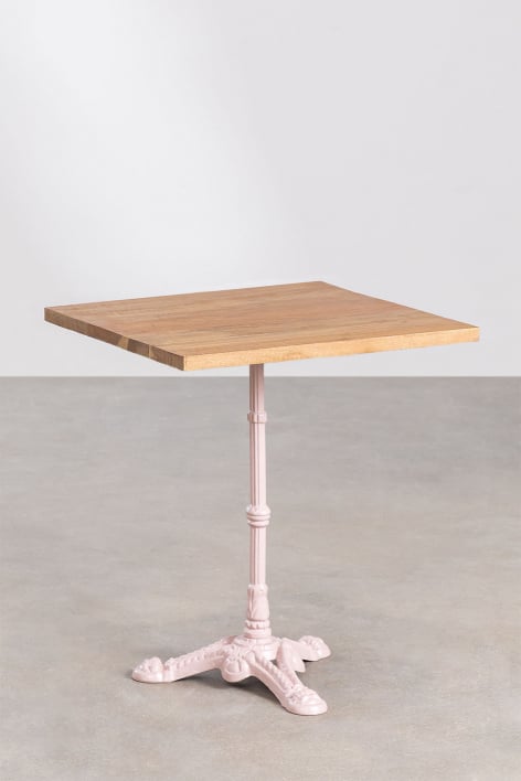 Mesa de bar cuadrada en madera de acacia Vienna - ↔︎ 60 cm