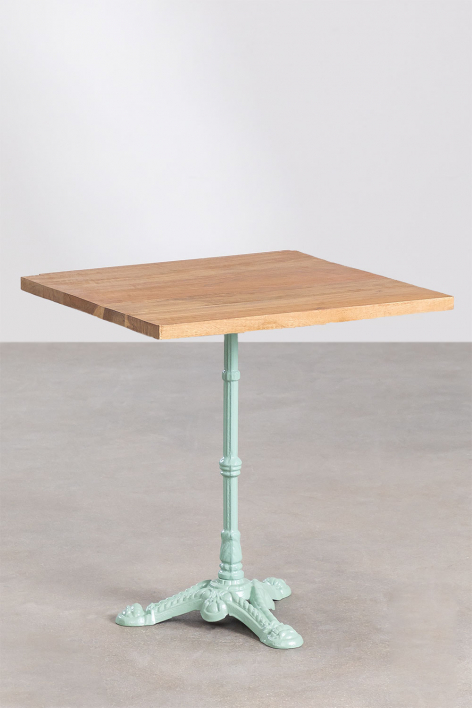 Mesa de bar cuadrada en madera de acacia Vienna - ↔︎ 70 cm