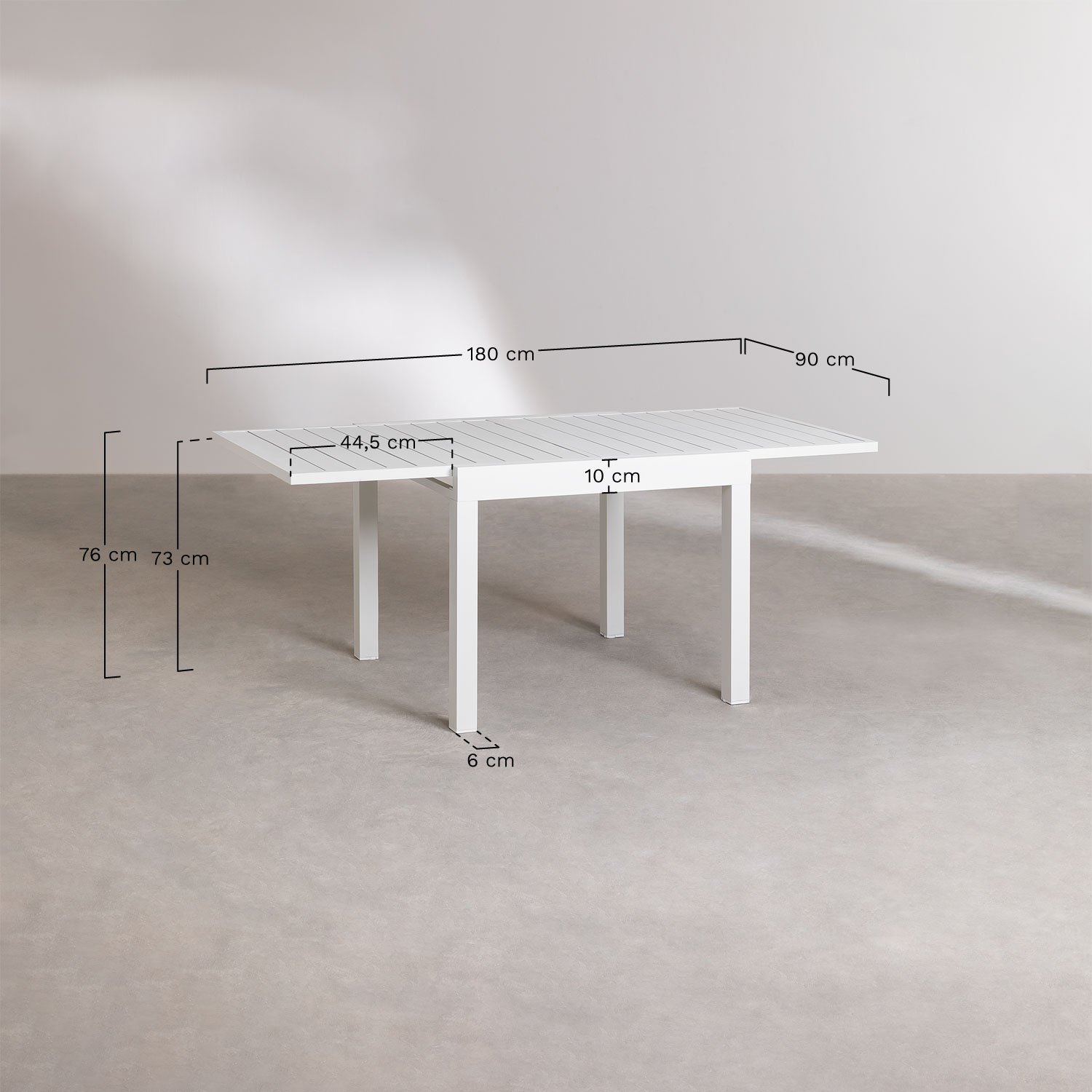 Mesa de Jardín Extensible Rectangular en Aluminio (180-240x100 cm) Starmi -  SKLUM