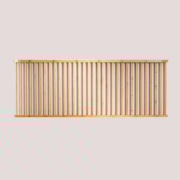 Cabecero Para Cama De 150 Cm En Bambú Connery Natural & 150 Cm - Sklum