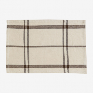 Mantel Individual En Algodón Ducase Beige Crema - Sklum