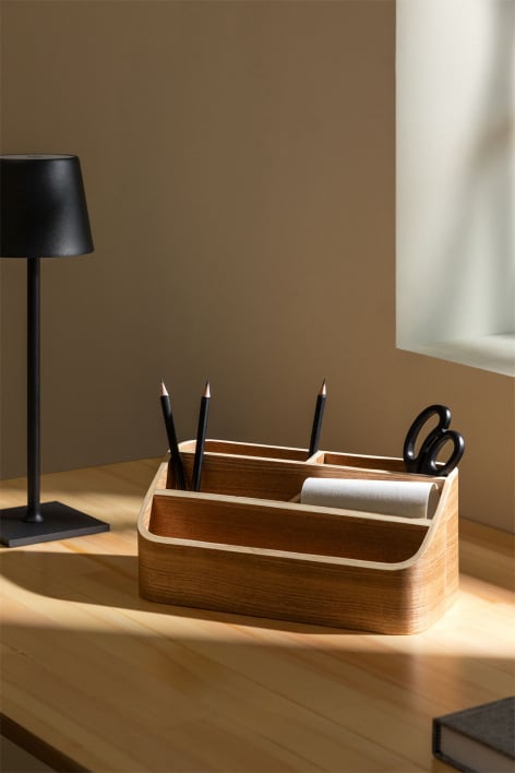 Organizador en madera de pino Bray