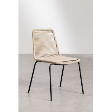 Juego De 4 Sillas De Jardín FurnitureR, Terciopelo Marrón Resistente, Estructura Metal, Para Terraza Y Balcón