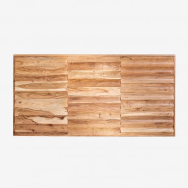 Cabecero Para Cama De 150 Cm En Madera De Acacia Petter Marrón Acacia & 150 Cm - Sklum