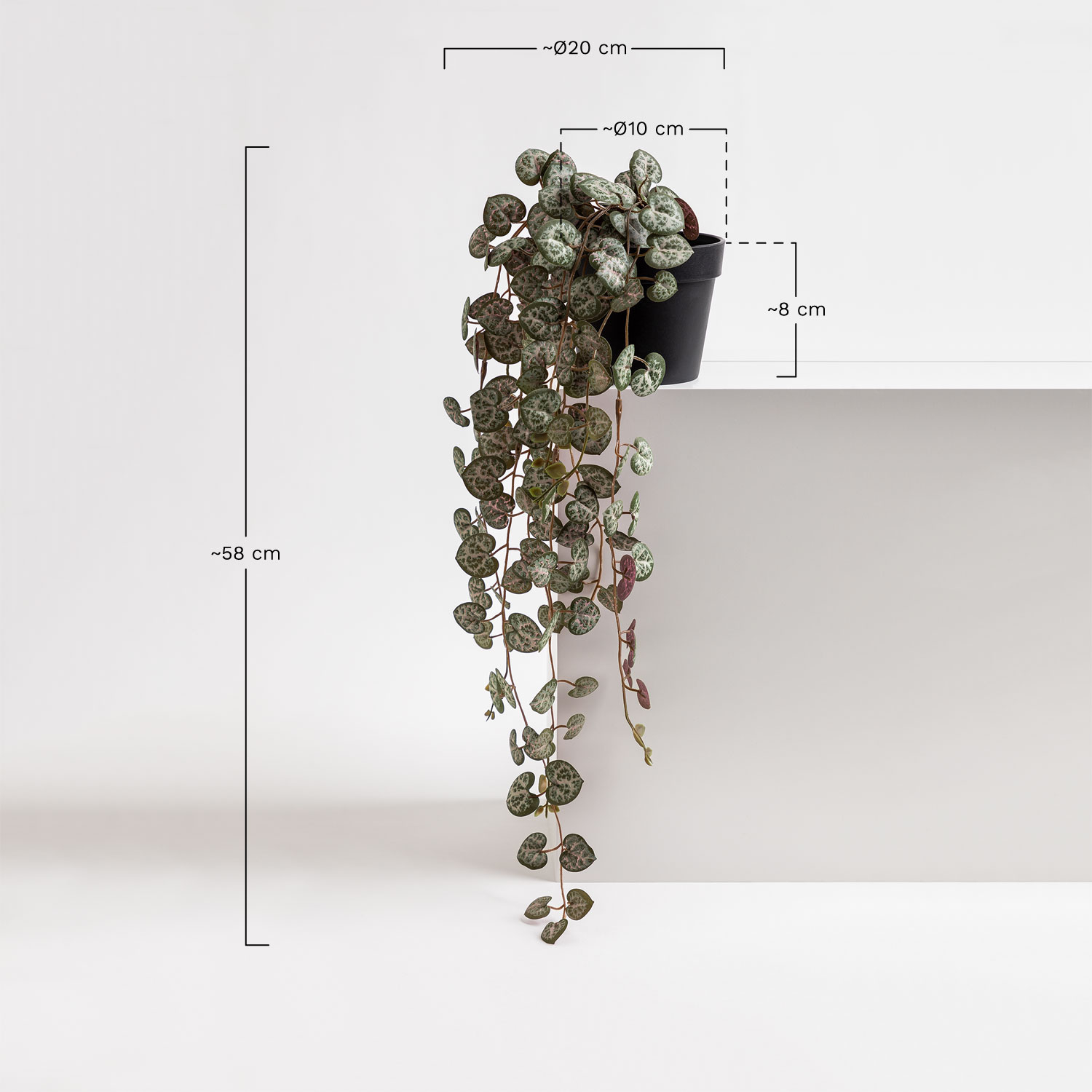 Planta Colgante Artificial Decorativa de Senecio Radicans - SKLUM