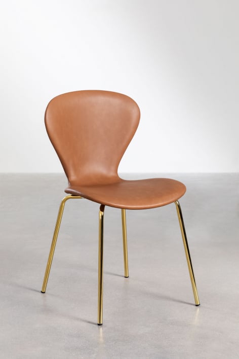 Pack de 2 Sillas de Comedor Apilables en Polipiel Uit