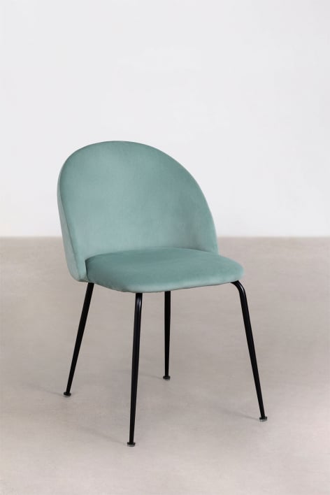 Pack 2 sillas de comedor en terciopelo Kana Design