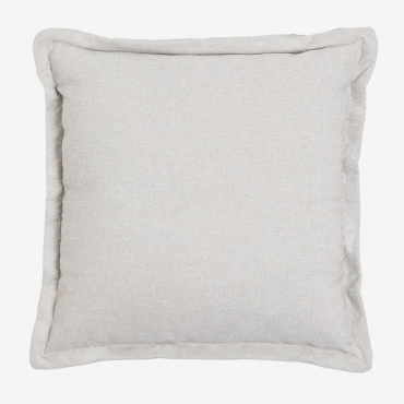 Cojín Cuadrado (53x53 Cm) Kata Tela Beige Crema - Sklum