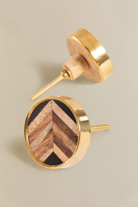 Set de 2 tiradores en resina Birllag