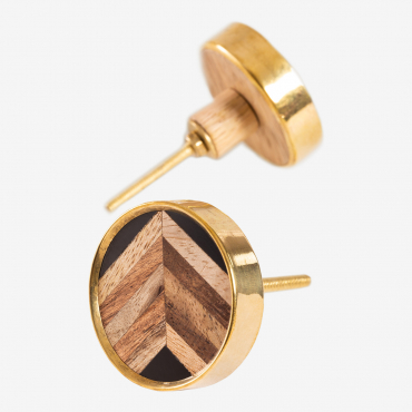 Pack De 2 Tiradores En Resina Birllag Amarillo Oro - Sklum