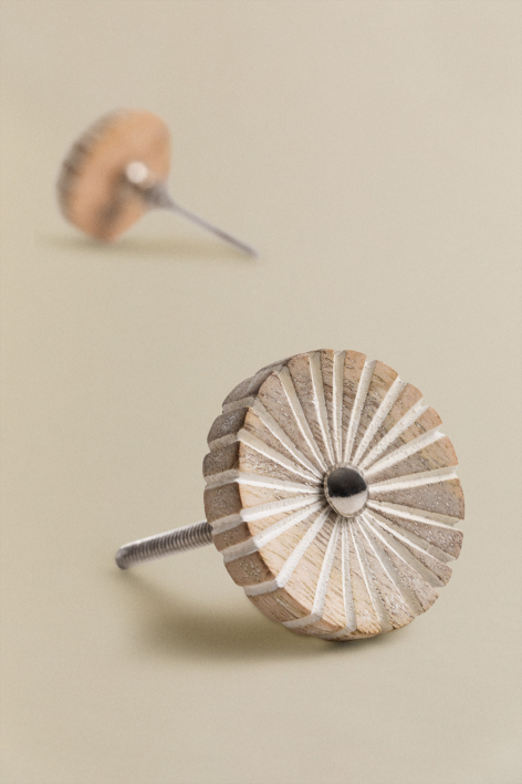 Set de 2 tiradores en madera de mango Janzen