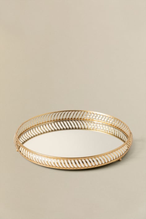 Bandeja decorativa de cristal Daffne