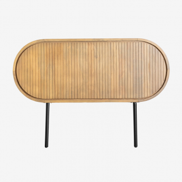 Cabecero Para Cama De 150 Cm En Madera De Mango Analis Madera Natural & 150 Cm - Sklum
