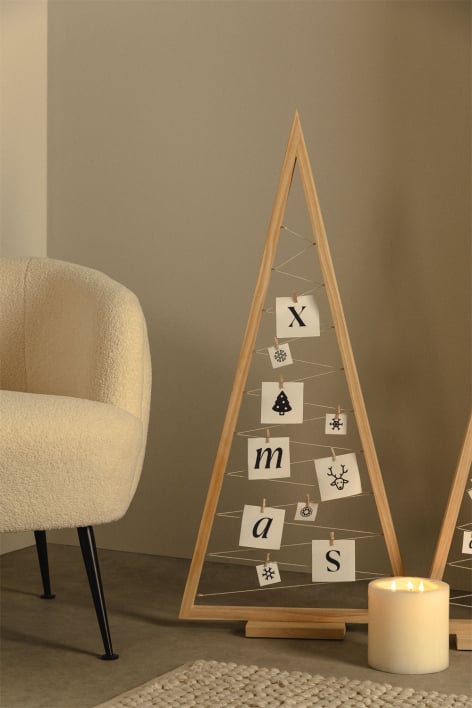 Árbol de Navidad en madera de pino Elwood