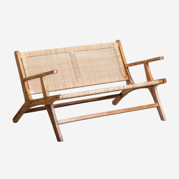 Banco 120 Cm En Madera De Teca Catua Madera De Teca - Sklum
