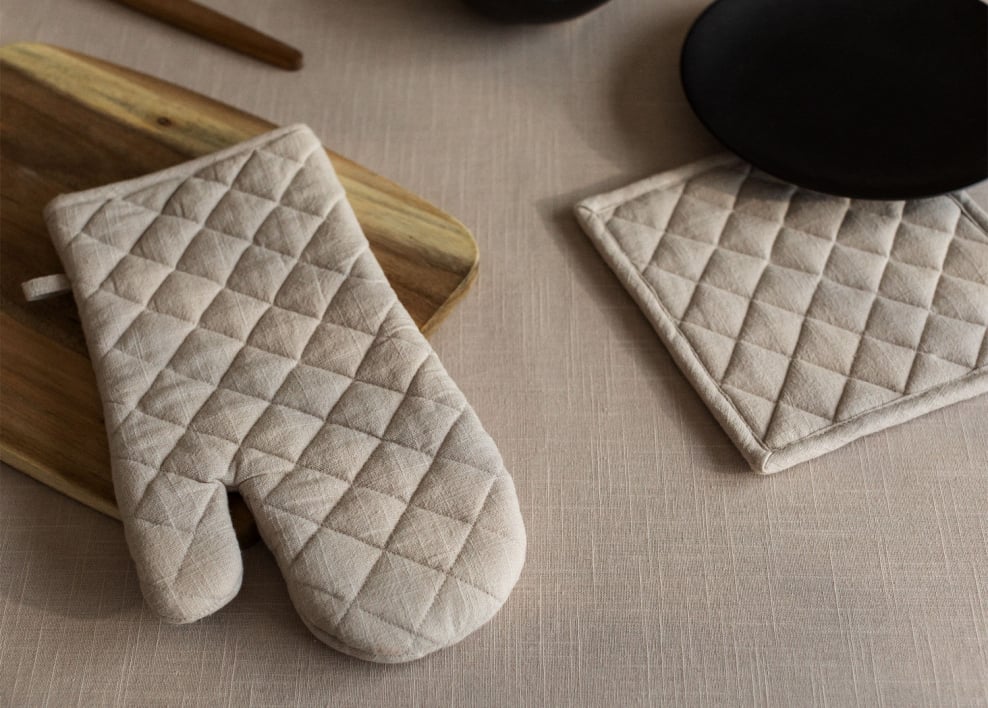 Set de guante y paño para horno Nedeliya