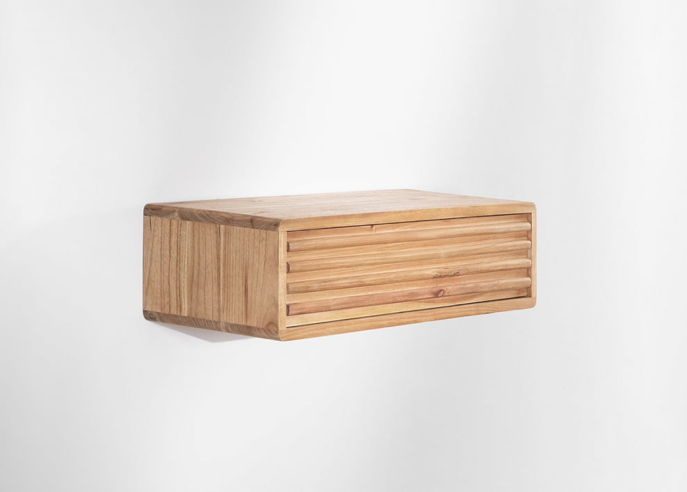 Consola recibidor de pared en madera Deleyna