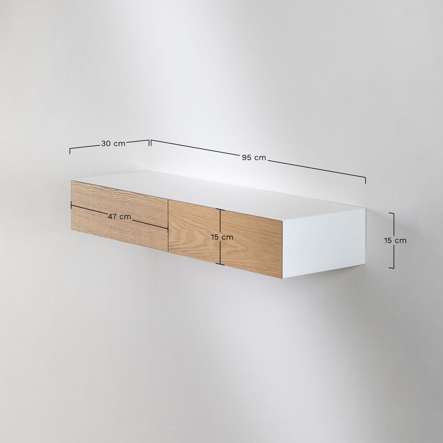 Consola recibidor de pared Florens  , medidas