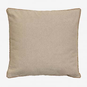 Cojín Cuadrado En Algodón (45x45 Cm) Marmai Beige Crema - Sklum