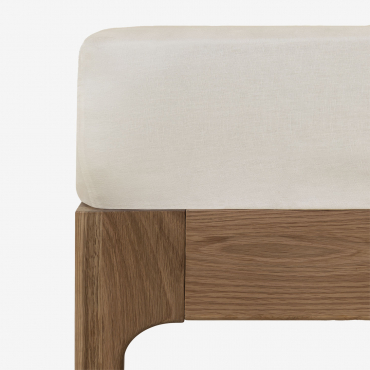 Sábana Bajera En Lino De 160g/m² Sorana Blanco & Cama 135/140cm (140 X 200 X 40 Cm) - Sklum