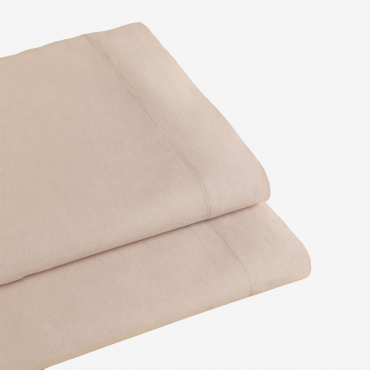 Sábana Encimera En Algodón Percal De 180 Hilos Lesia Maquillaje Claro & Cama 150/160cm (240 X 280 Cm) - Sklum