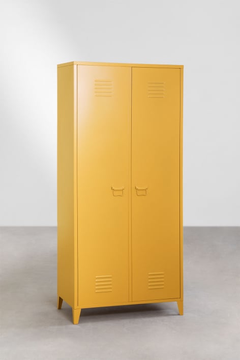 Armario taquilla de 2 puertas en acero Pohpli - Amarillo Albero