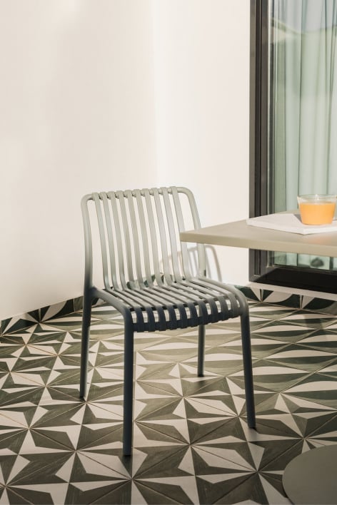 Silla de jardín apilable en polipropileno Wendell