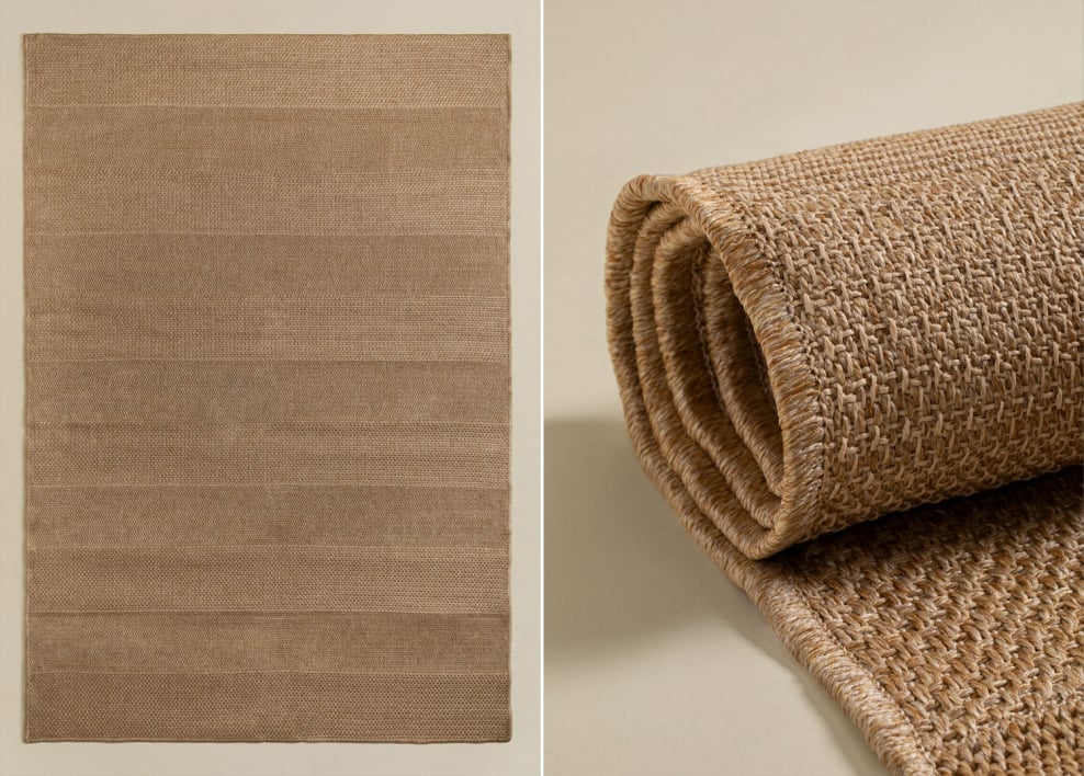 Alfombra de exterior rectangular en polipropileno Kortnei