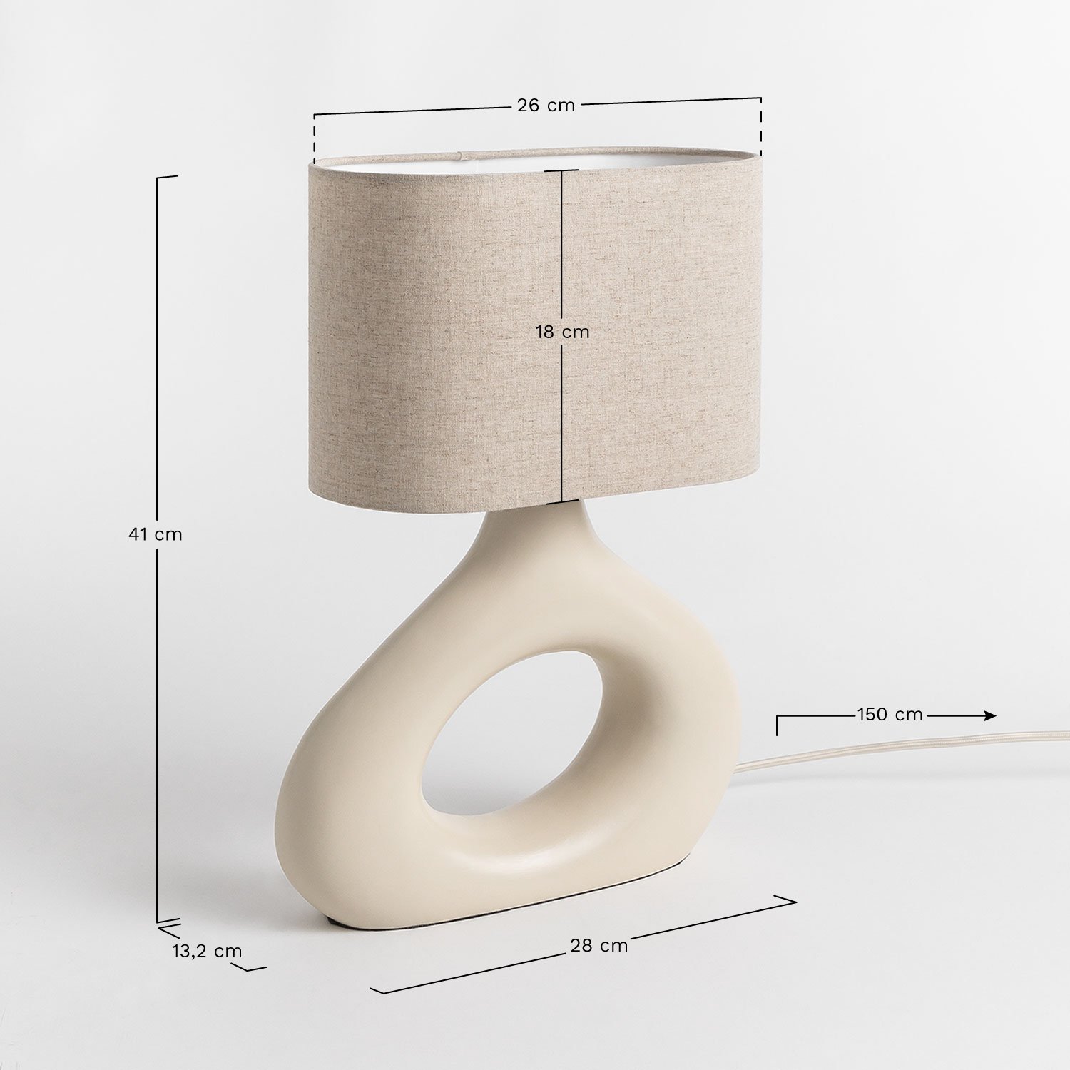 Lámpara de Mesa Eiverts    , medidas