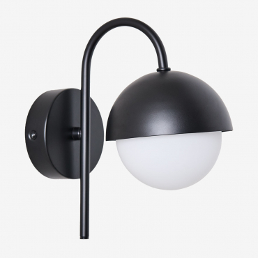 Lámpara De Pared Para Exterior En Hierro Birgit Negro - Sklum