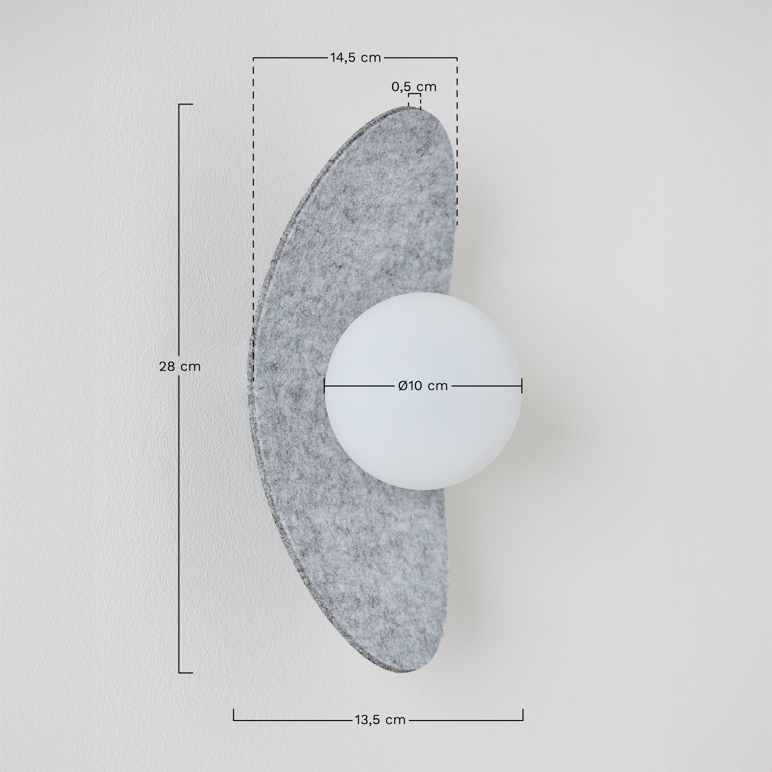 Aplique de Pared Ayerte , medidas