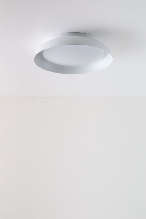 Plafón de techo LED para exterior en acero Azanuy