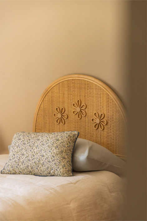 Cabecero para cama de 90cm en ratán Dahlia Kids