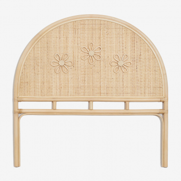 Cabecero Para Cama De 90 Cm En Ratán Dahlia Kids Natural - Sklum