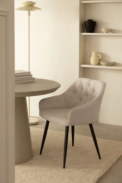 Silla de comedor en tela Zilen