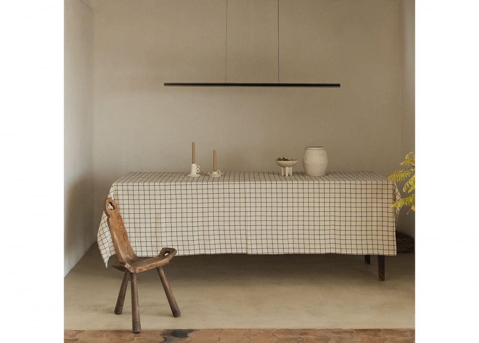 Lámpara de techo colgante lineal LED 120 cm en aluminio Wilen