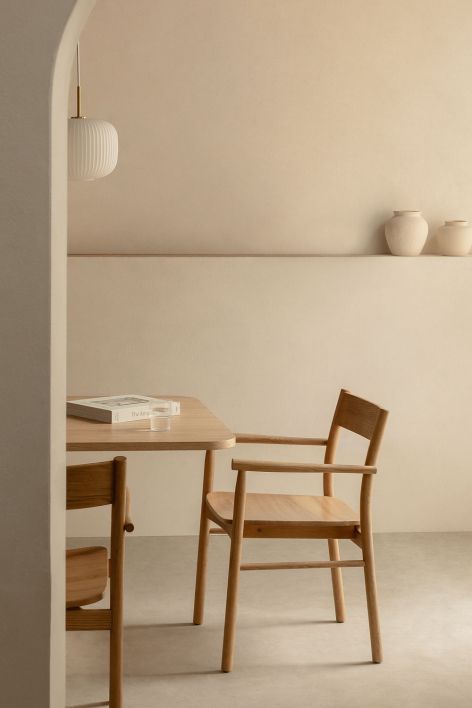 Silla de comedor en madera de roble Mara Signature - Madera Natural