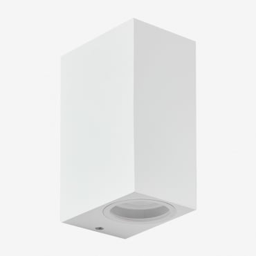 Aplique De Pared Para Exterior En Aluminio Con 2 Puntos De Luz Dolton Blanco - Sklum