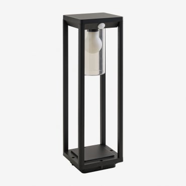 Baliza De Exterior En Aluminio Tivaro Negro - Sklum